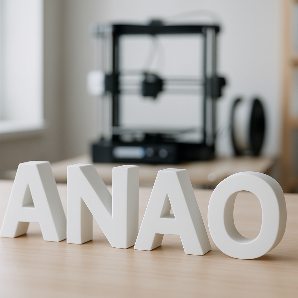 Namen als 3D-Buchstaben