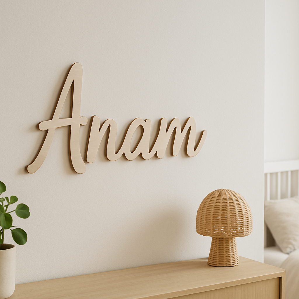 Namensschriftzug für die Wand