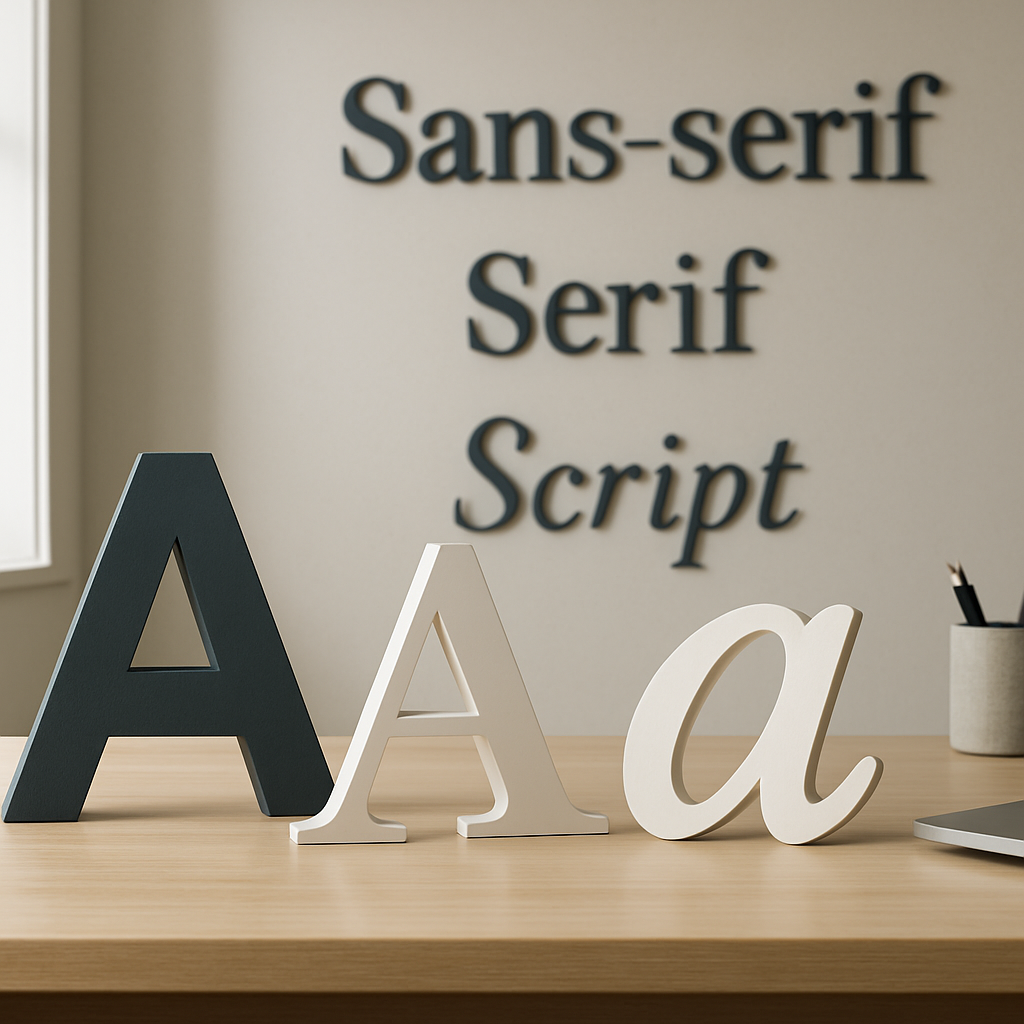 welche Schriftart eignet sich für Wandbuchstaben?